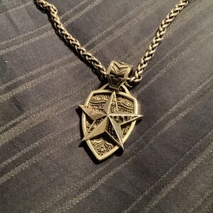 Men’s Retired Night Rider Sterling 925 Pendant on heavy 18” Chain